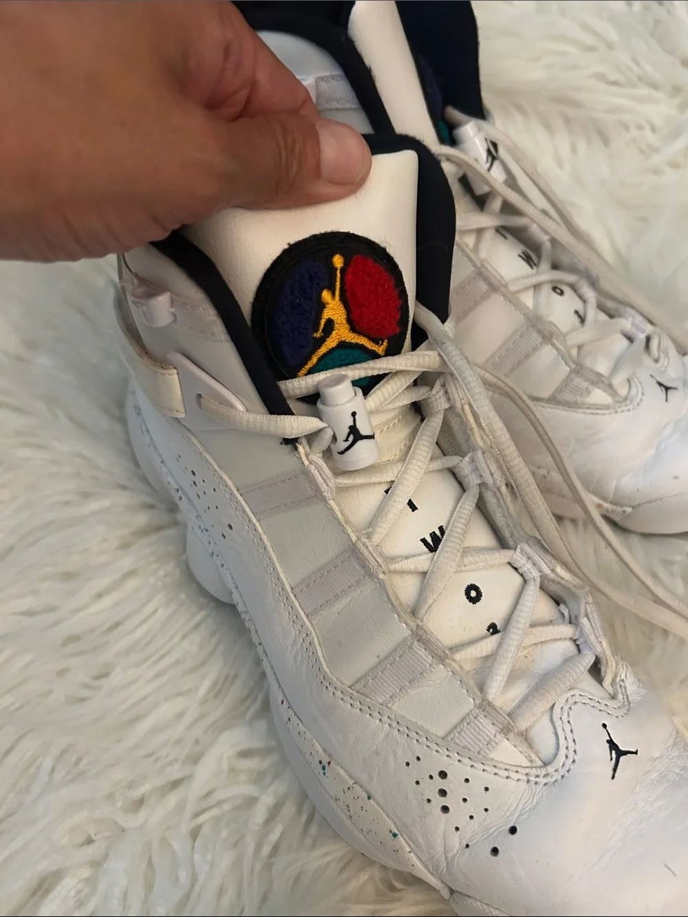 NIke Jordan 6 Rings Mid Confetti - 323419 6.5 youth